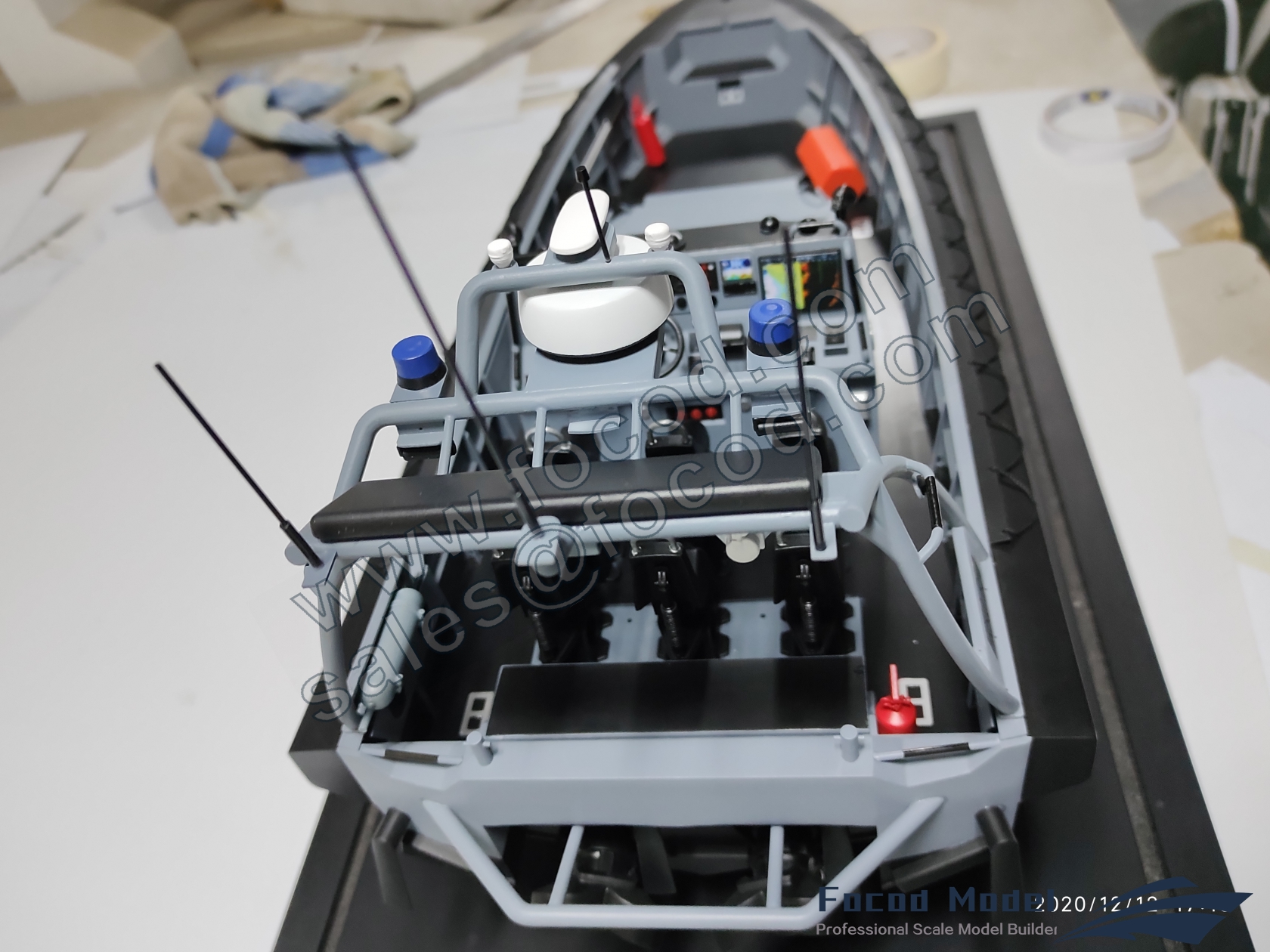 custom made model of 8.5m fast response boat